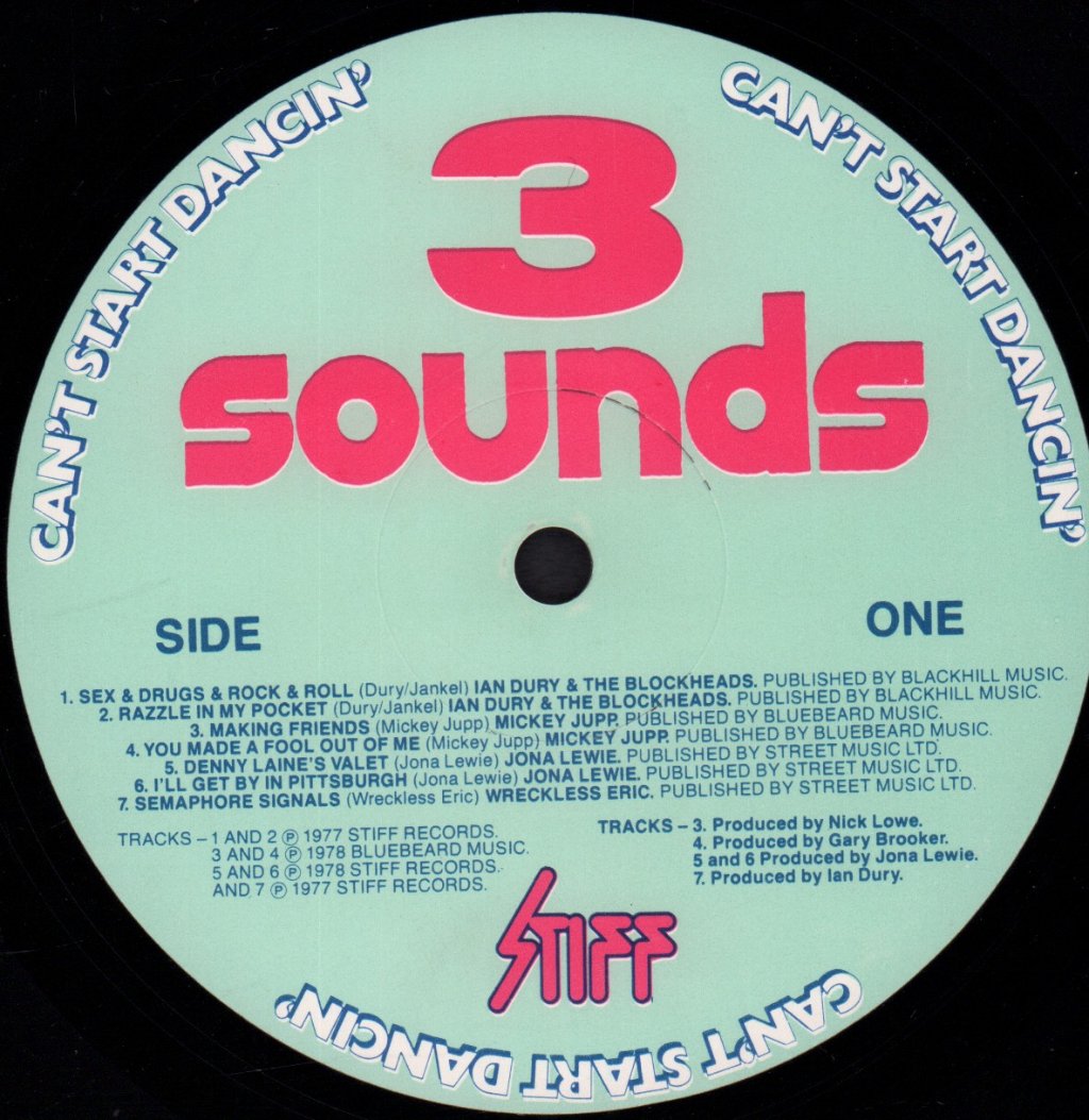 Stiff Sounds - Can't Start Dancin - Lp