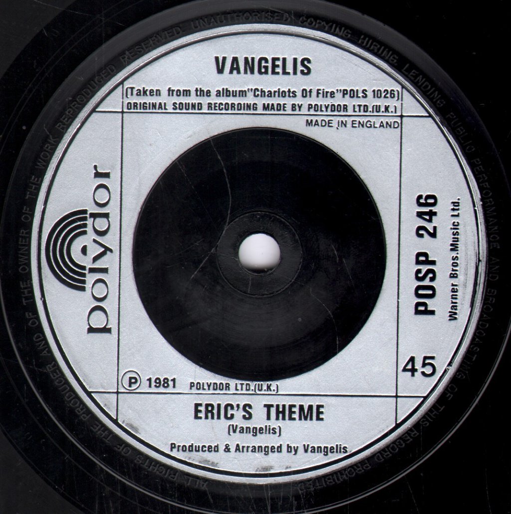 Vangelis - Chariots Of Fire - 7 Inch