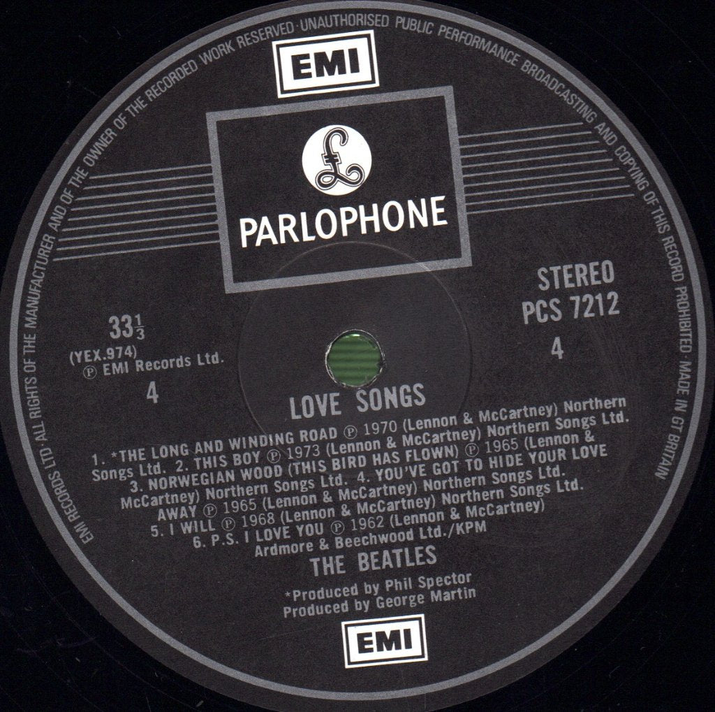 Beatles - Love Songs - Double Lp