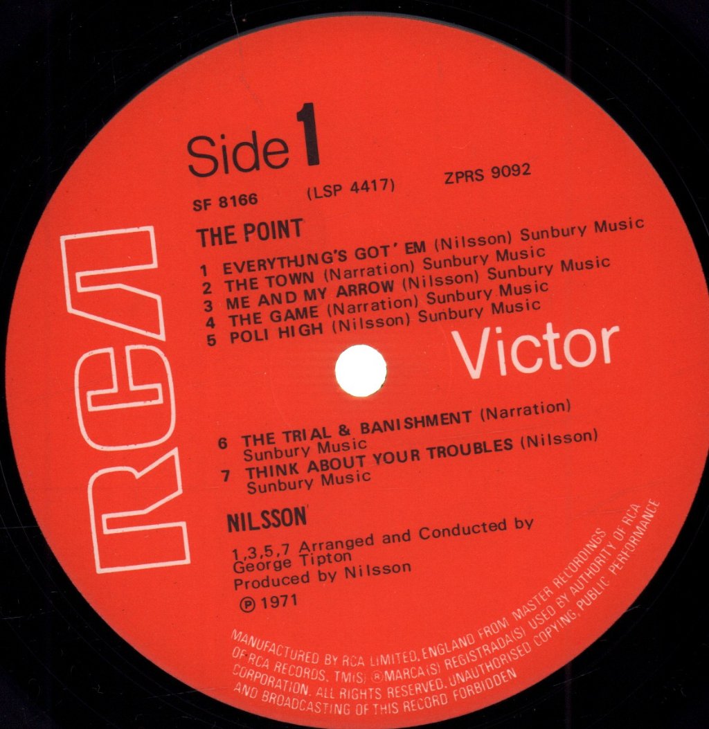 Harry Nilsson - Point! - Lp