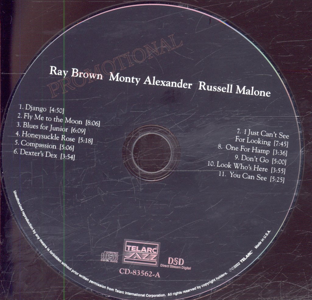 Ray Brown, Monty Alexander, Russell Malone - Ray Brown Monty Alexander Russell Malone - Double Cd