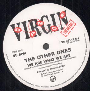 Other Ones - We Are What We Want - 12 Inch