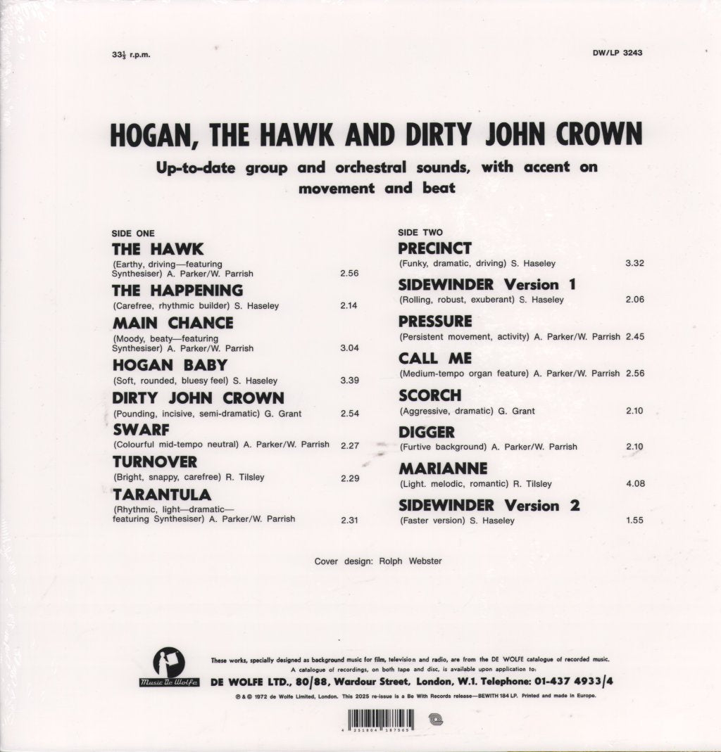 Various Artists - Hogan, The Hawk And Dirty John Crown - Lp