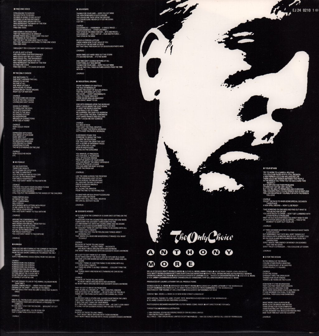 Anthony More - Only Choice - Lp