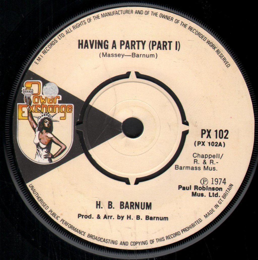 H.B.Barnum - Having A Party - 7 Inch