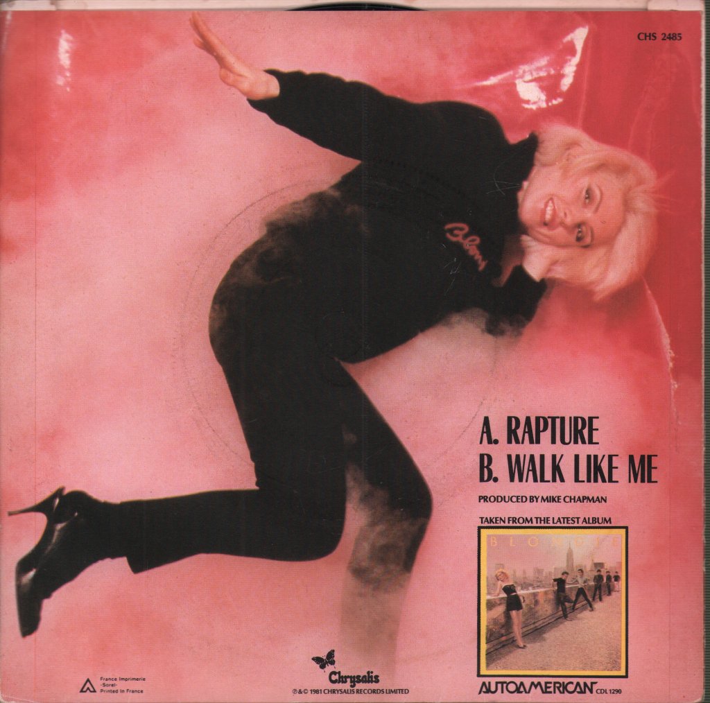 Blondie - Rapture - 7 Inch