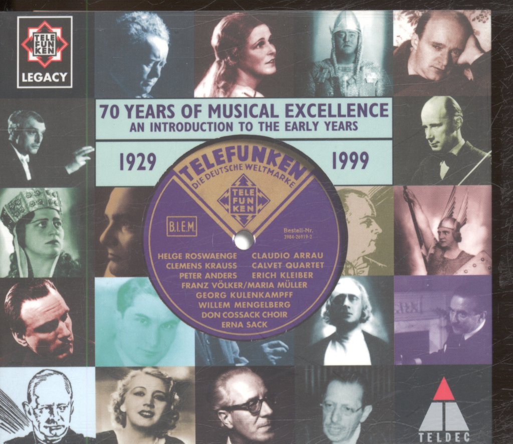 Various Artists - Telefunken Legacy - 70 Years Of Musical Excellence - An Introduction To The Early Years - 1929 1999 - Cd