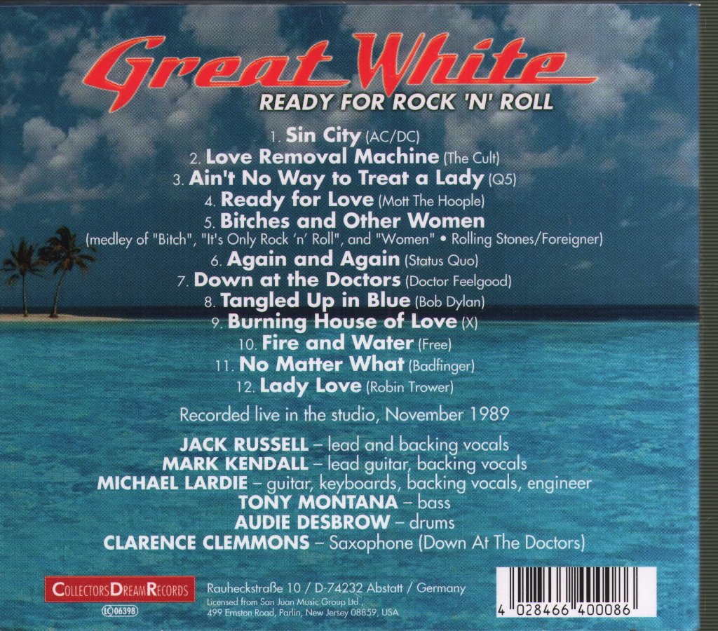 Great White - Ready For Rock 'N' Roll - Cd