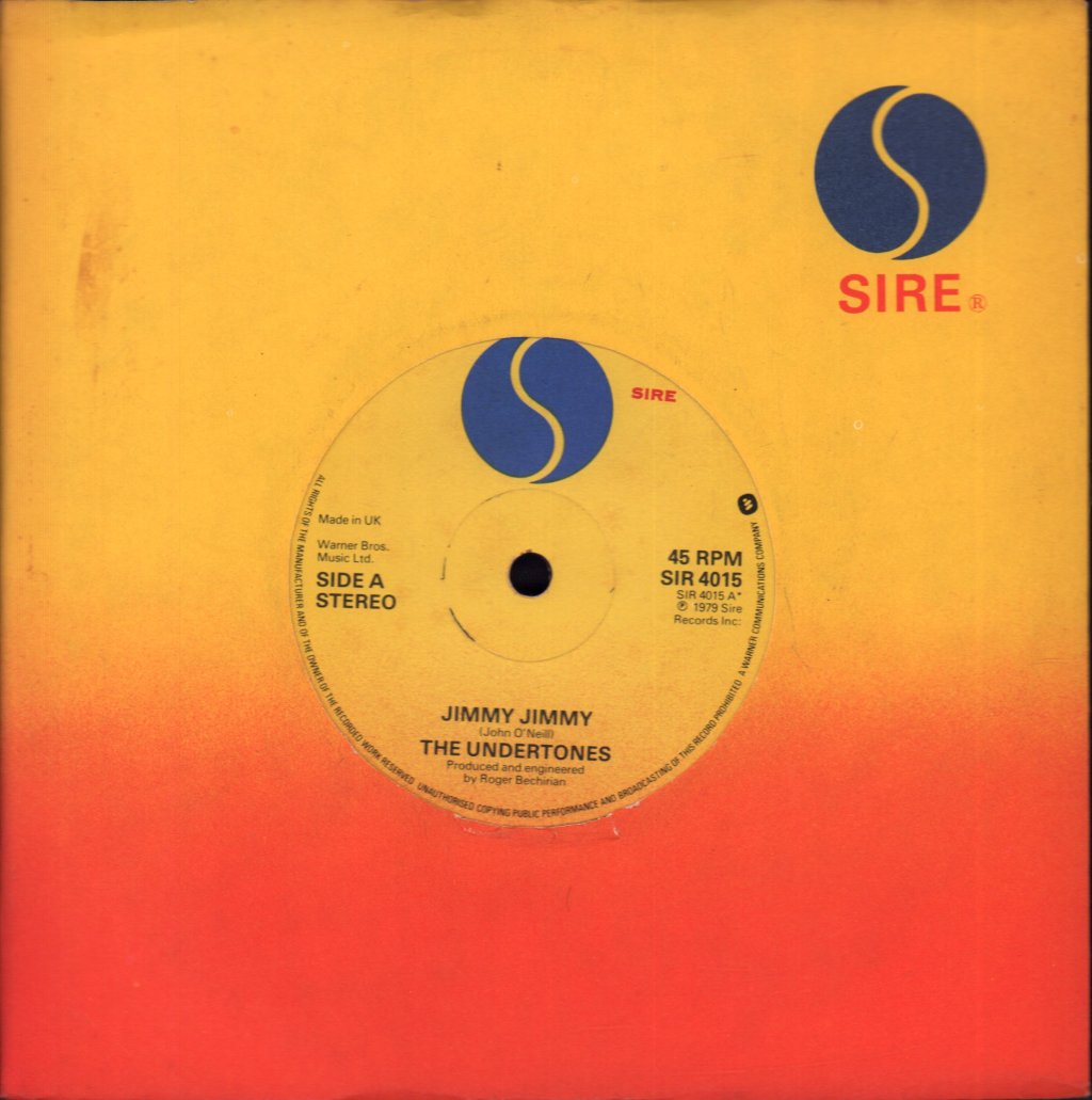 Undertones - Jimmy Jimmy - 7 Inch