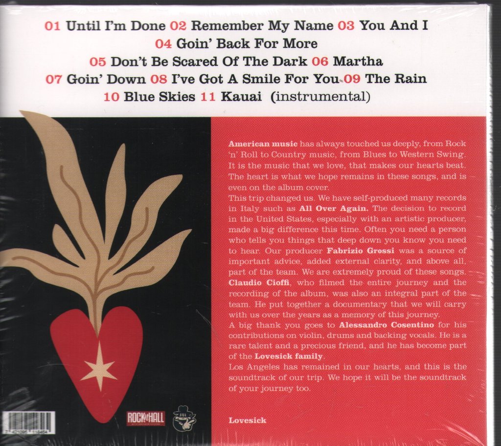 Lovesick - Remember My Name - Cd