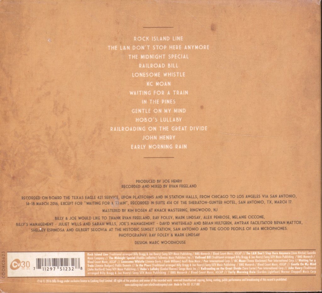 Billy Bragg And Joe Henry - Shine A Light: Field Recordings From The Great American Railroad - Cd
