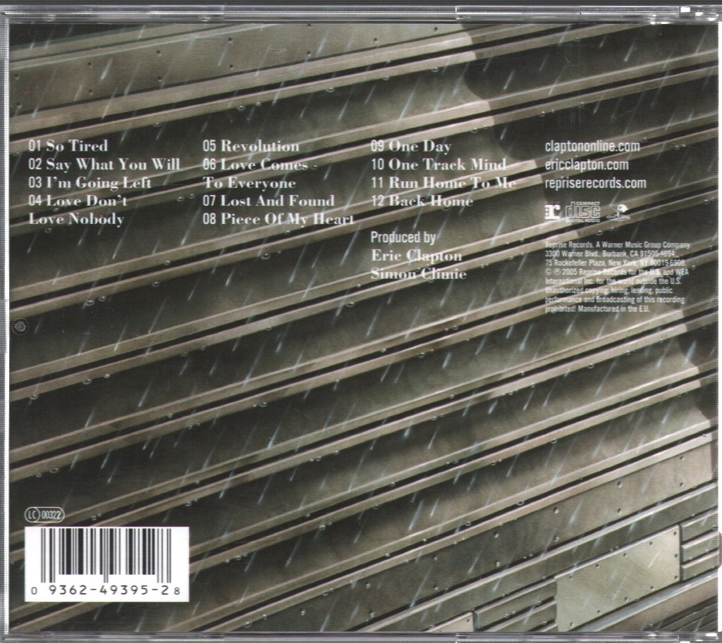 Eric Clapton - Back Home - Cd