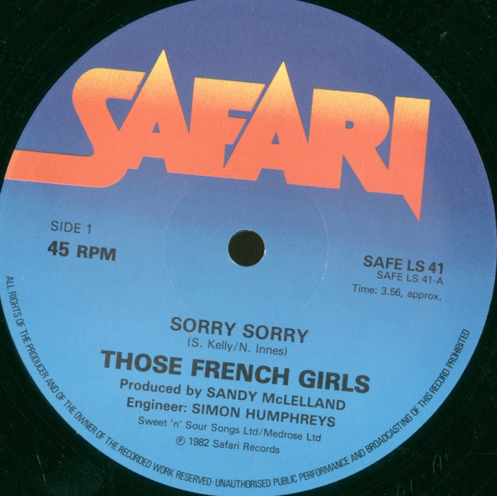 Those French Girls - Sorry Sorry - 12 Inch