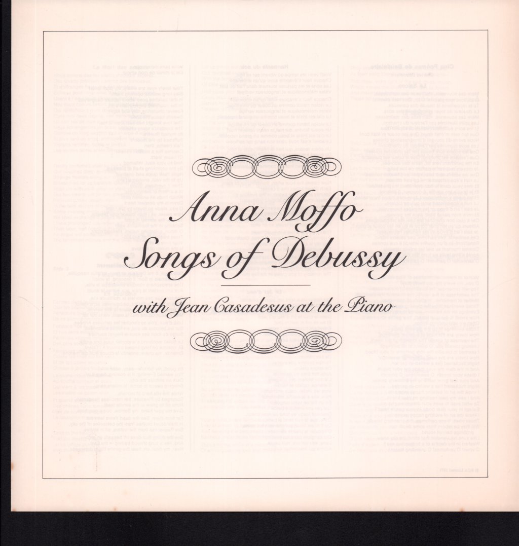 Anna Moffo / Jean Casadesus - Songs Of Debussy - Lp