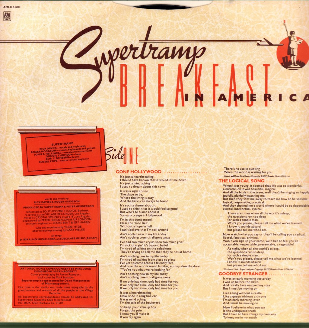 Supertramp - Breakfast In America - Lp