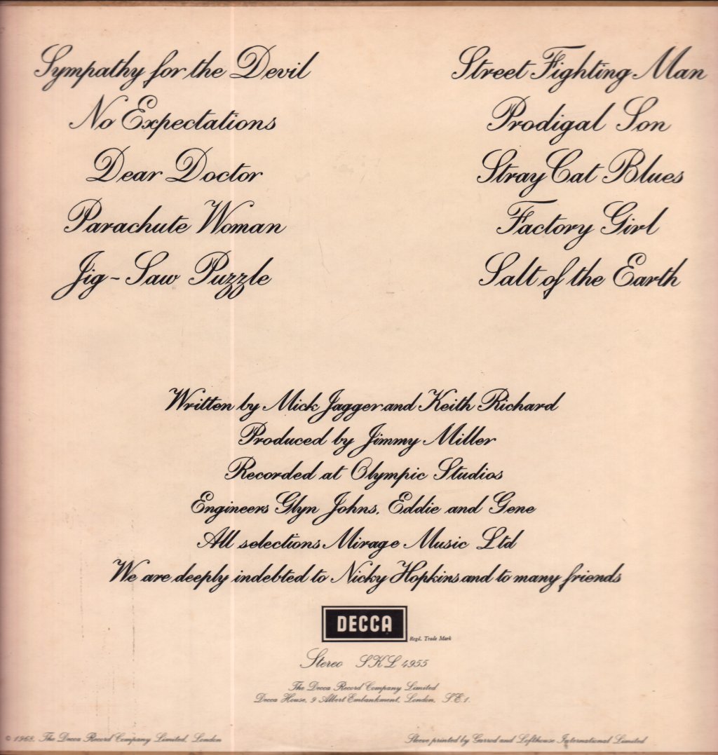Rolling Stones - Beggars Banquet - Lp