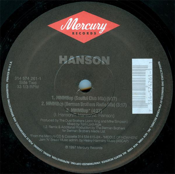 Hanson (Boy Group) - Mmm Bop (Remixes) - 12 Inch