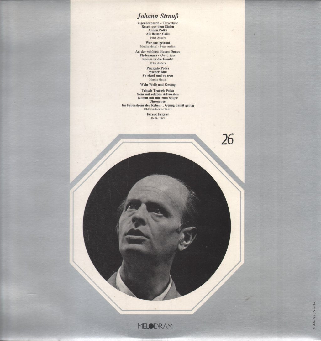 Ferenc Fricsay / Martha Musial / Peter Anders / Rias Sinfonieorchester - Johann Strauss Konzert - Double Lp