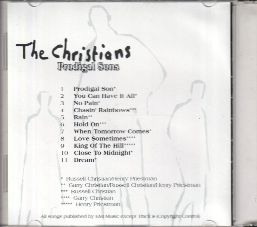 Christians - Prodigal Sons - Cdr