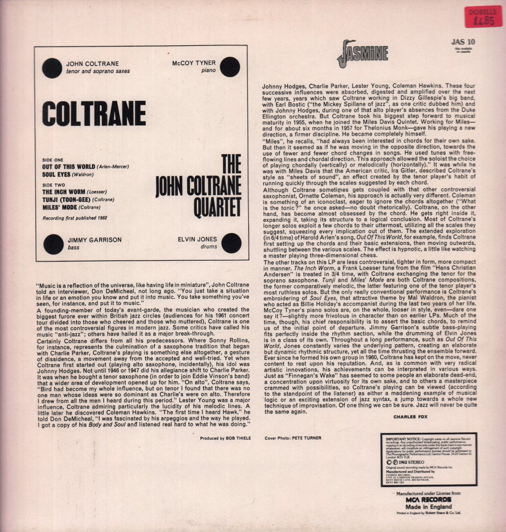 John Coltrane Quartet - Coltrane - Lp