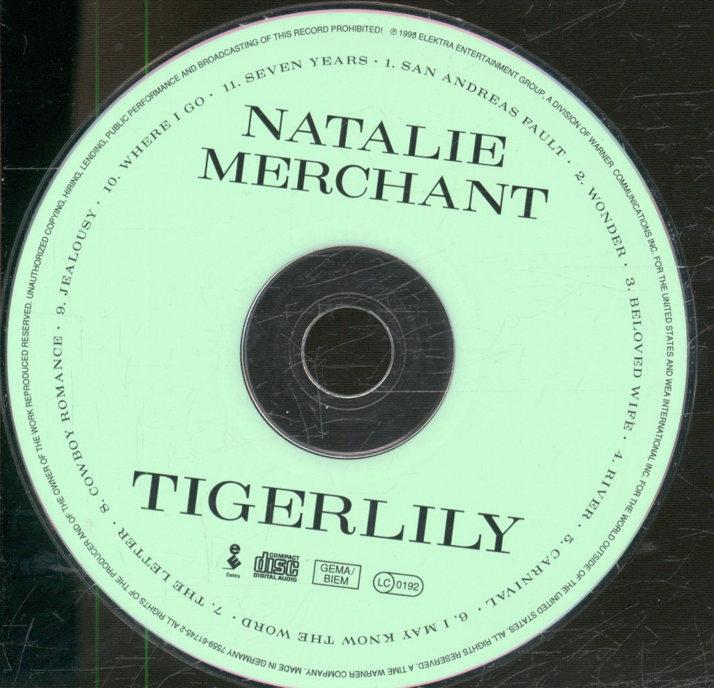 Natalie Merchant - Tigerlily - Cd