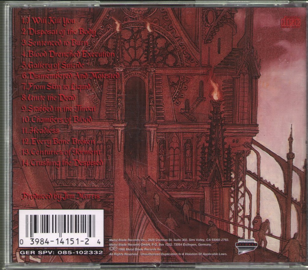 Cannibal Corpse - Gallery Of Suicide - Cd