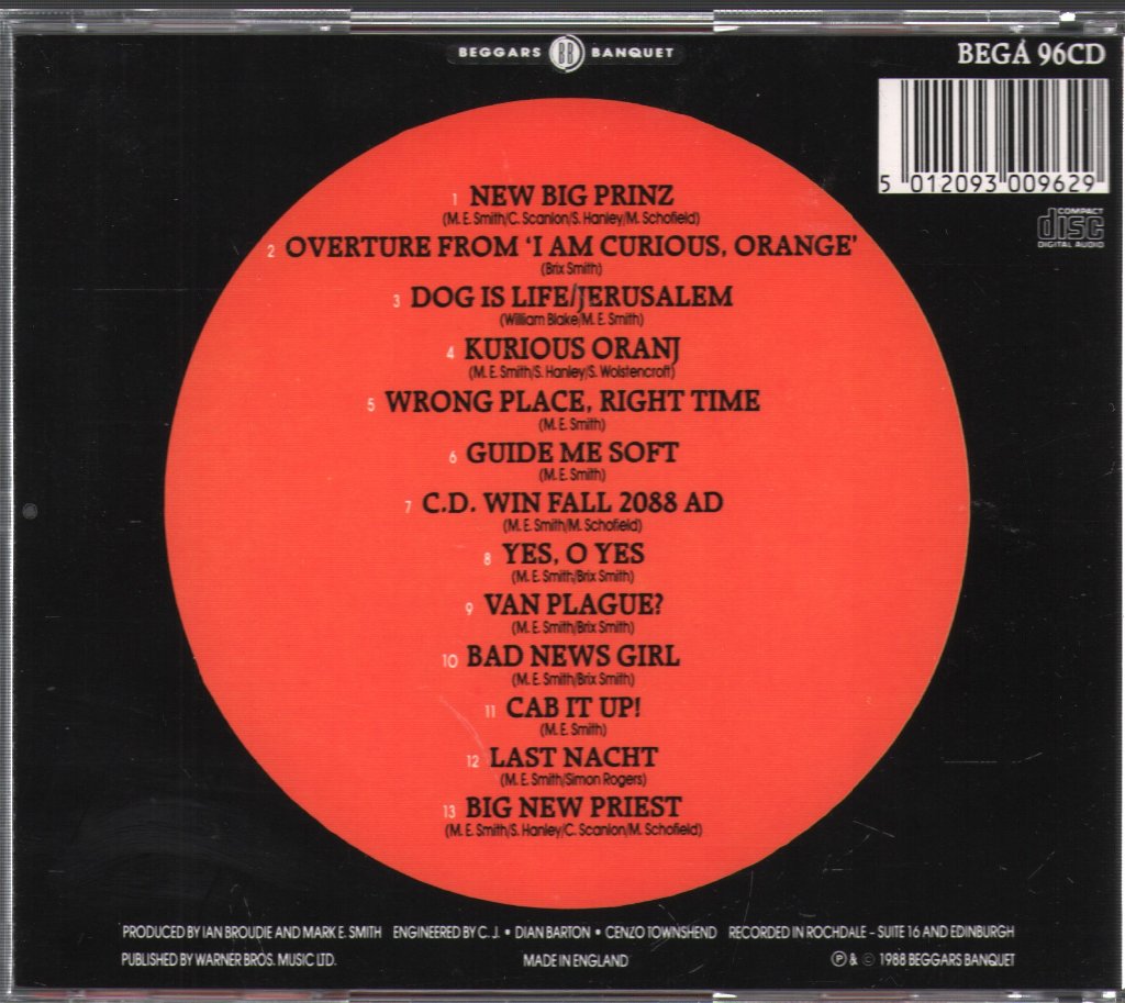 Fall - I Am Kurious Oranj - Cd