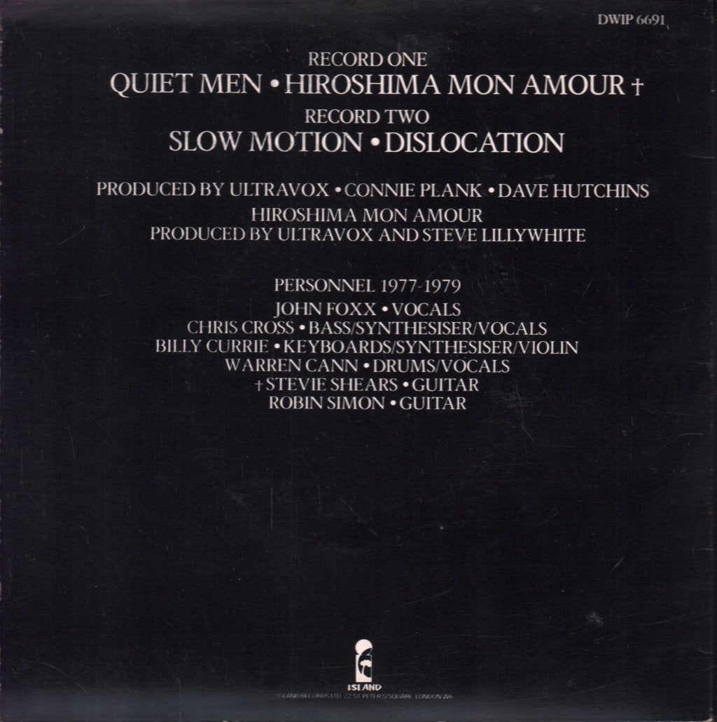 Ultravox - Slow Motion - Double 7 Inch