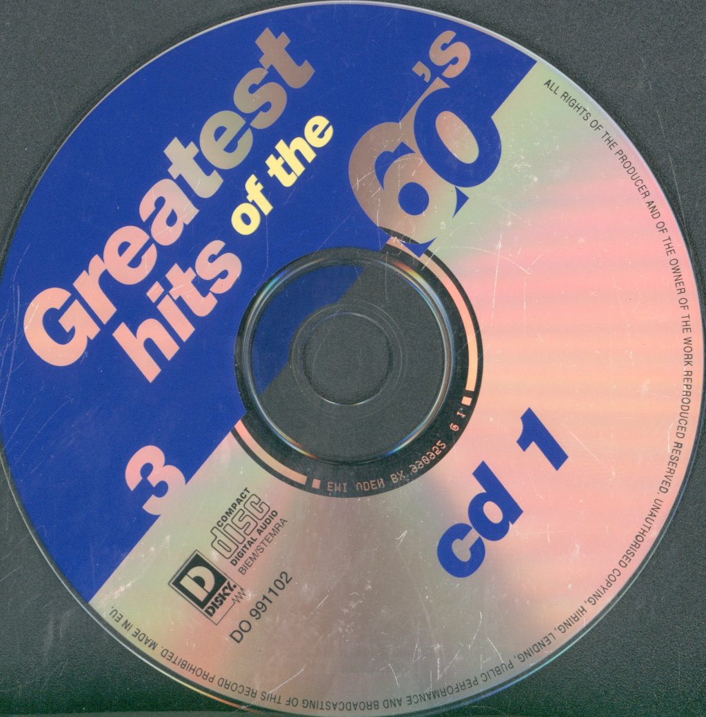 Various Artists - Greatest Hits Of The 60's  3 - Double Cd