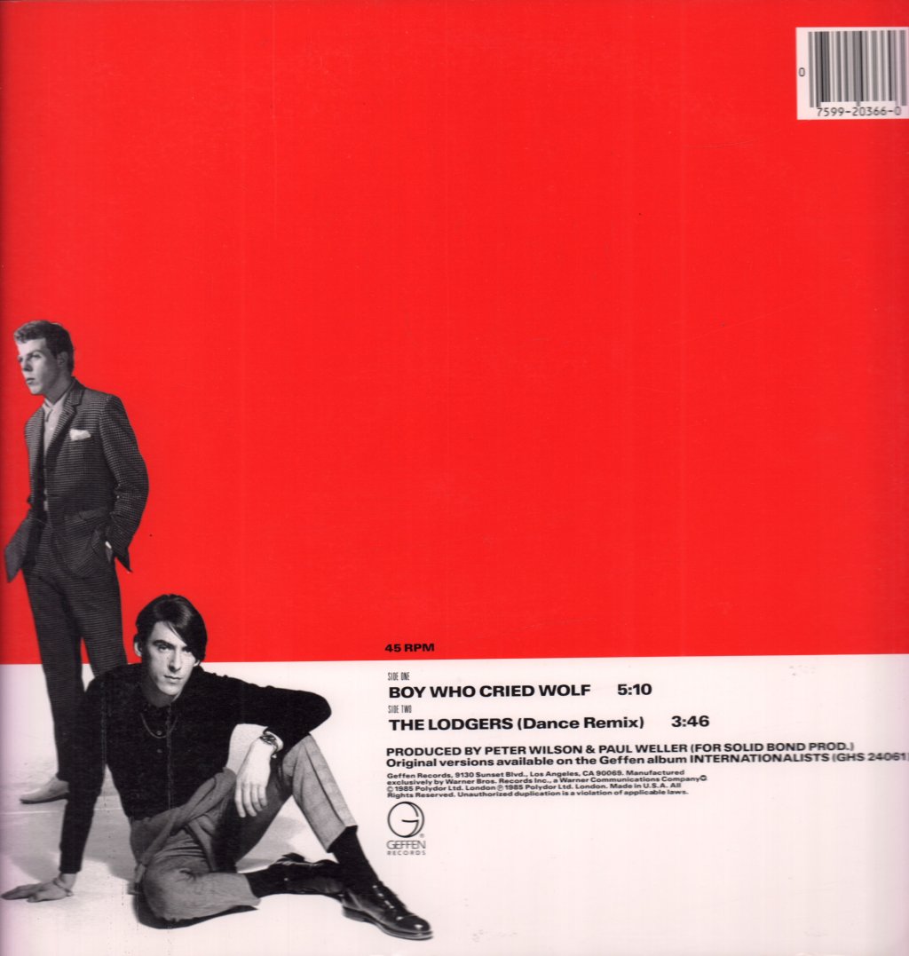 Style Council - Boy Who Cried Wolf - 12 Inch