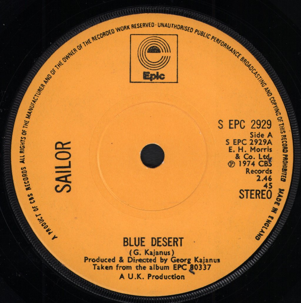 Sailor - Blue Desert - 7 Inch