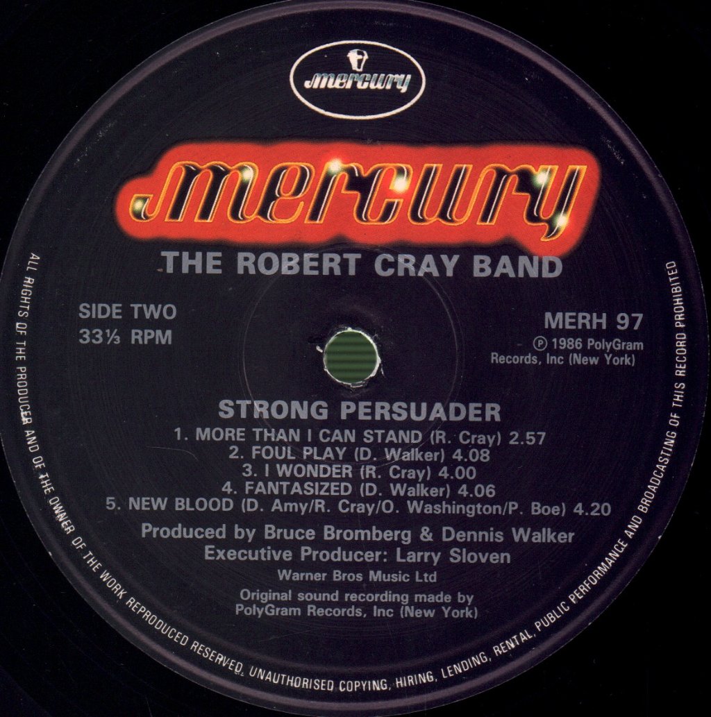 Robert Cray - Strong Persuader - Lp