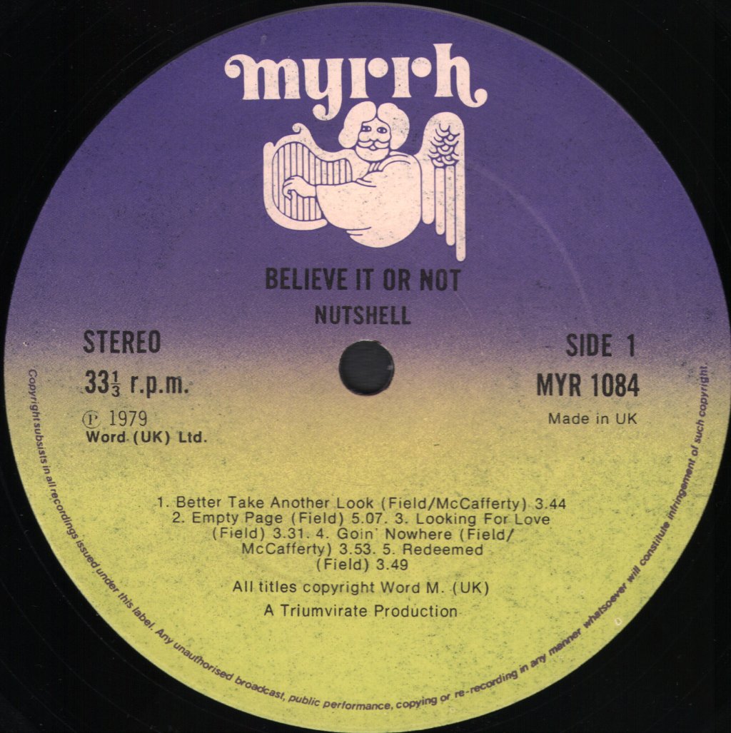 Nutshell - Believe It Or Not - Lp
