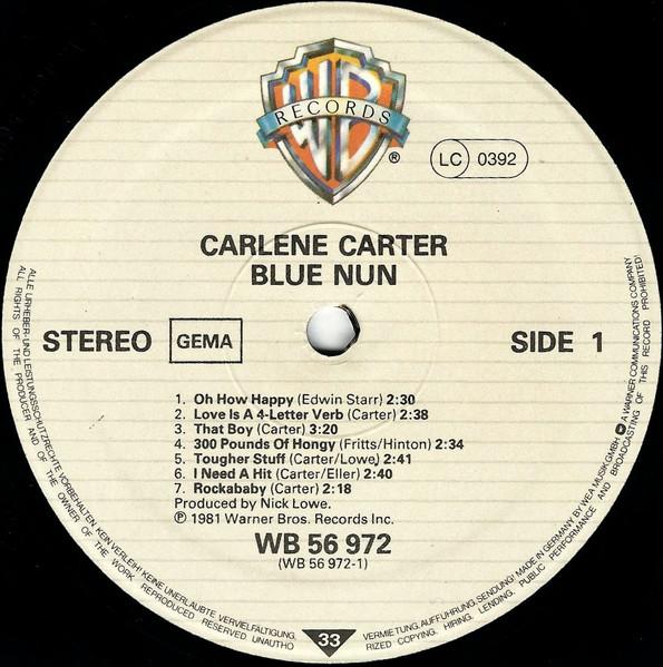 Carlene Carter - Blue Nun - Lp