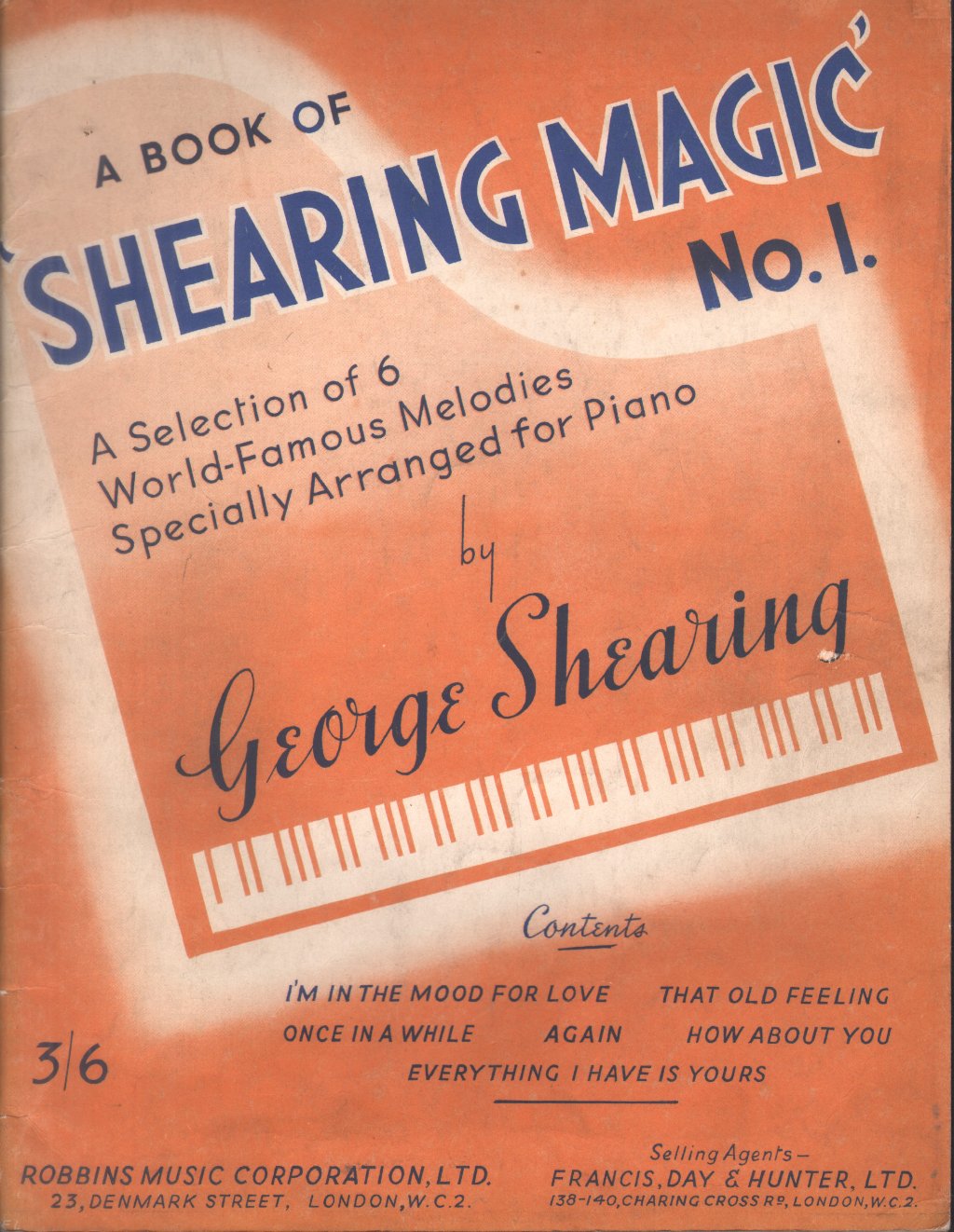 George Shearing - A Book of 'Shearing Magic' No 1 - Book