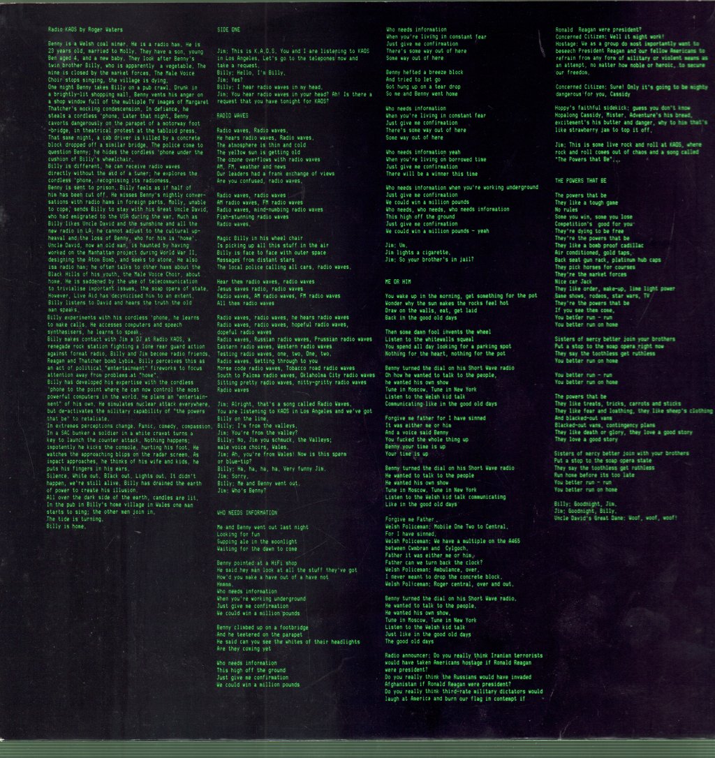 Roger Waters - Radio Kaos - Lp