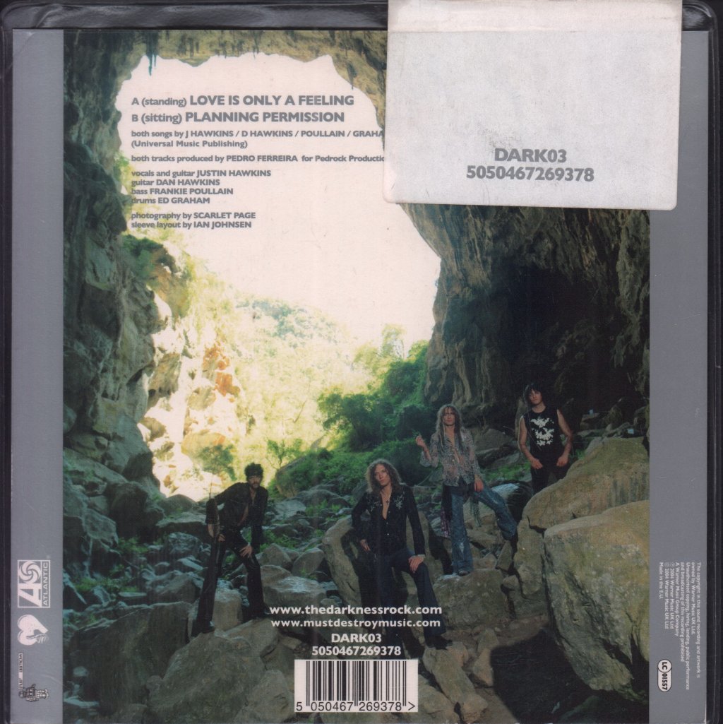 Darkness - Love Is Only A Feeling - 7 Inch