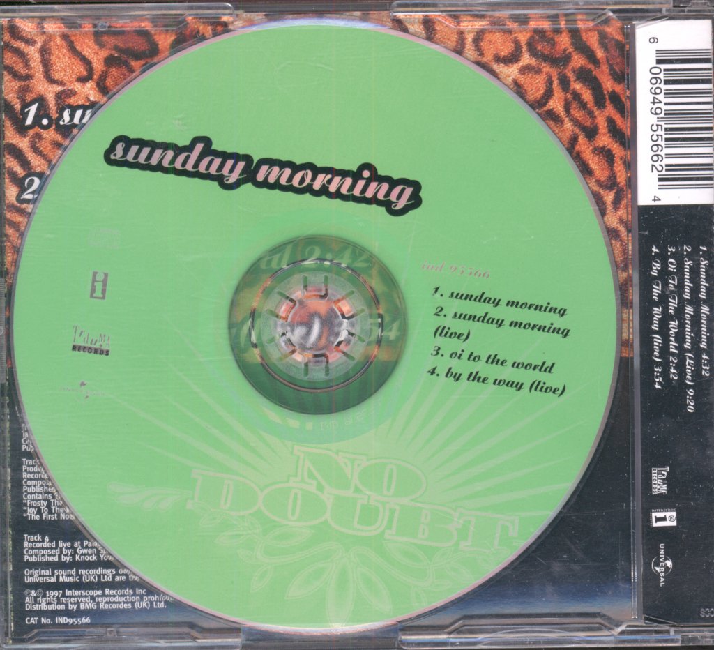 No Doubt - Sunday Morning - Cd
