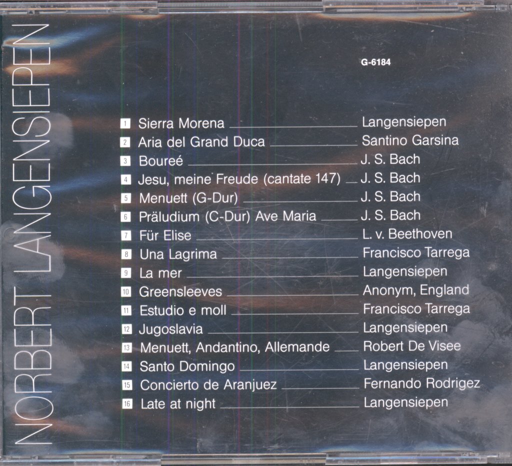 Norbert Langensiepen - Just One Guitar - Cd