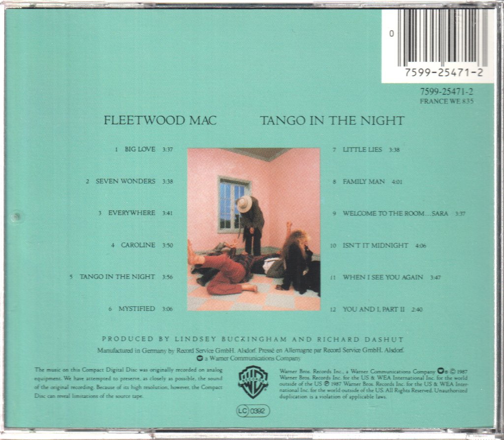 Fleetwood Mac - Tango In The Night - Cd