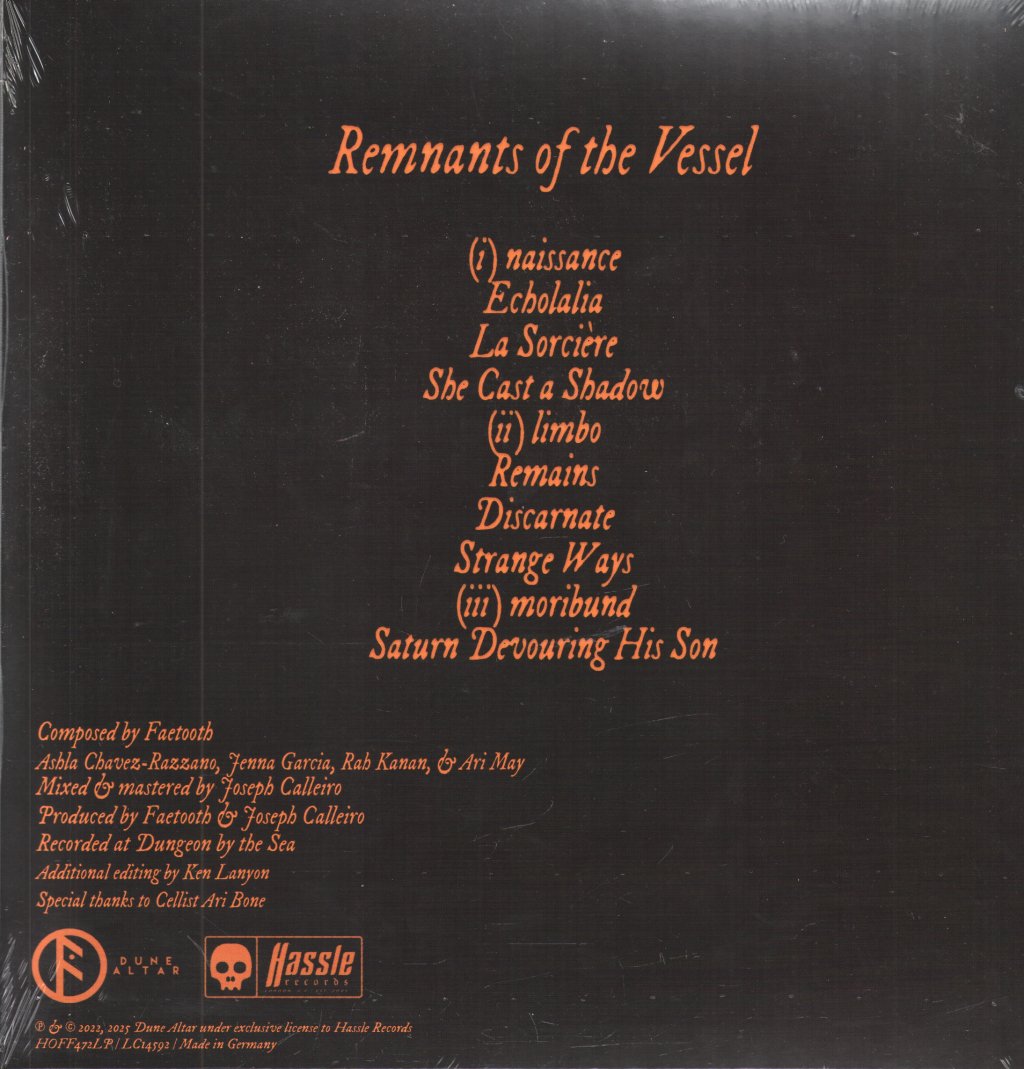 Faetooth - Remnants of the Vessel - Lp