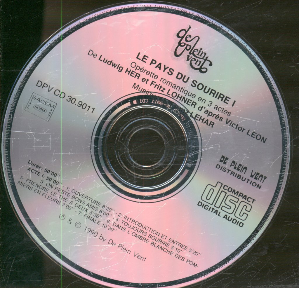 Orchestre Lyrique, Adolphe Sibert - Lehar - Le Pays Du Sourire - Double Cd