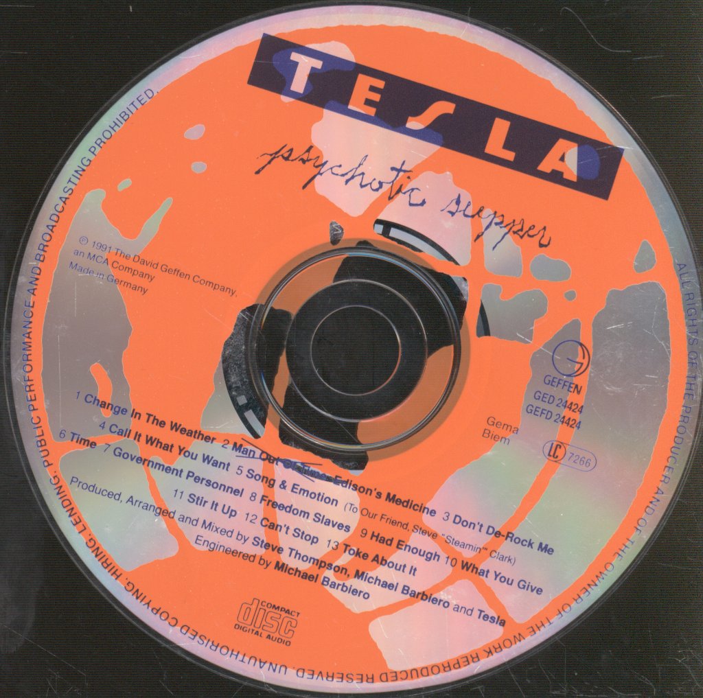 Tesla - Psychotic Supper - Cd
