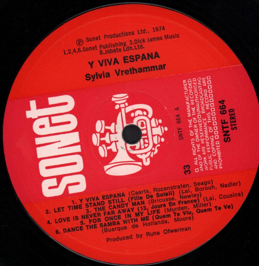 Sylvia Vrethammar - Yviva Espana - Lp