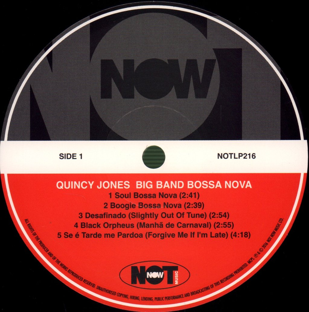 Quincy Jones And His Orchestra - Big Band Bossa Nova - Lp