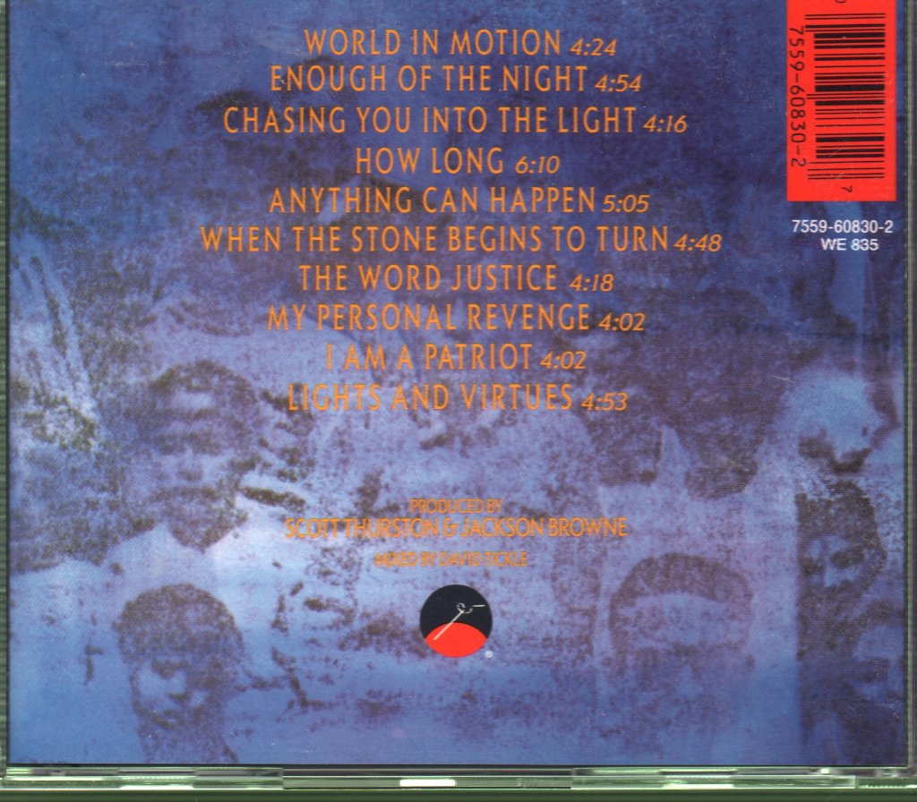Jackson Browne - World In Motion - Cd