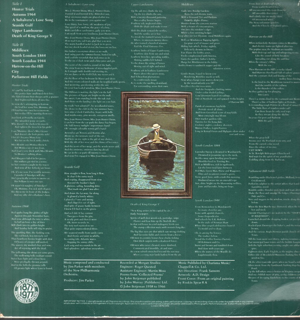 John Betjeman - Poet Laureate Sir John Betjeman's Britain - Lp