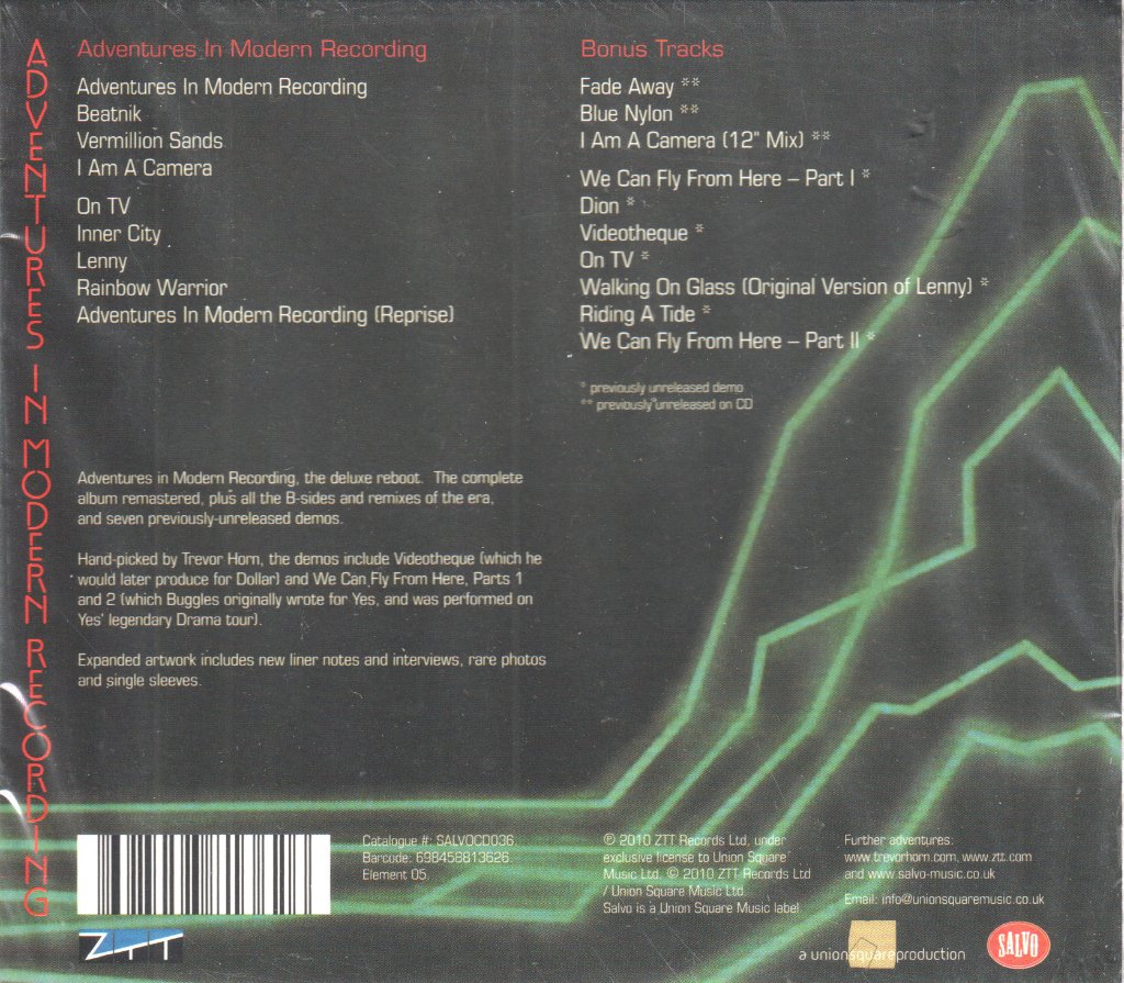 Buggles - Adventures In Modern Recording - Cd