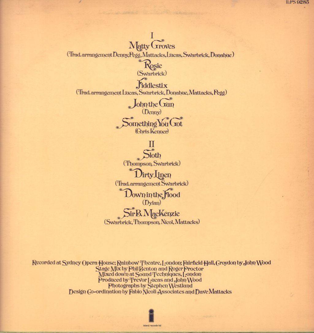 Fairport Convention - Live Convention - Lp