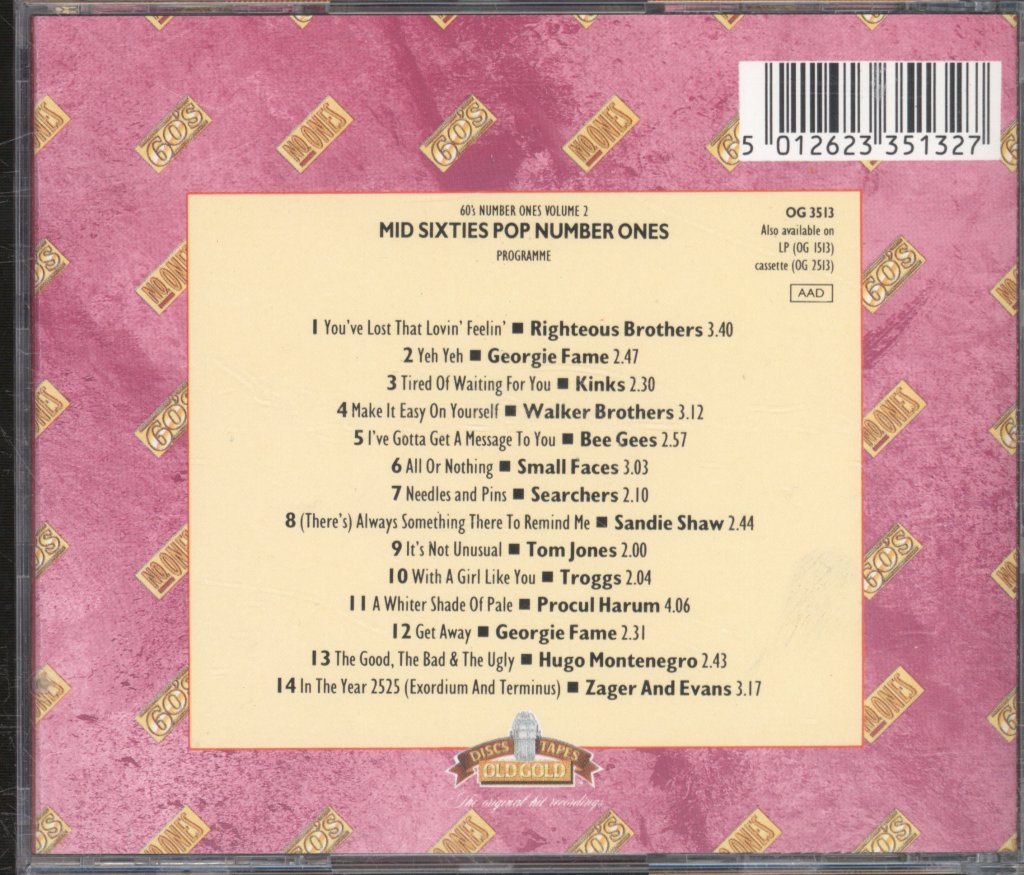Various Artists - Old Gold Collection - 60's Number Ones Volume 2 - Cd